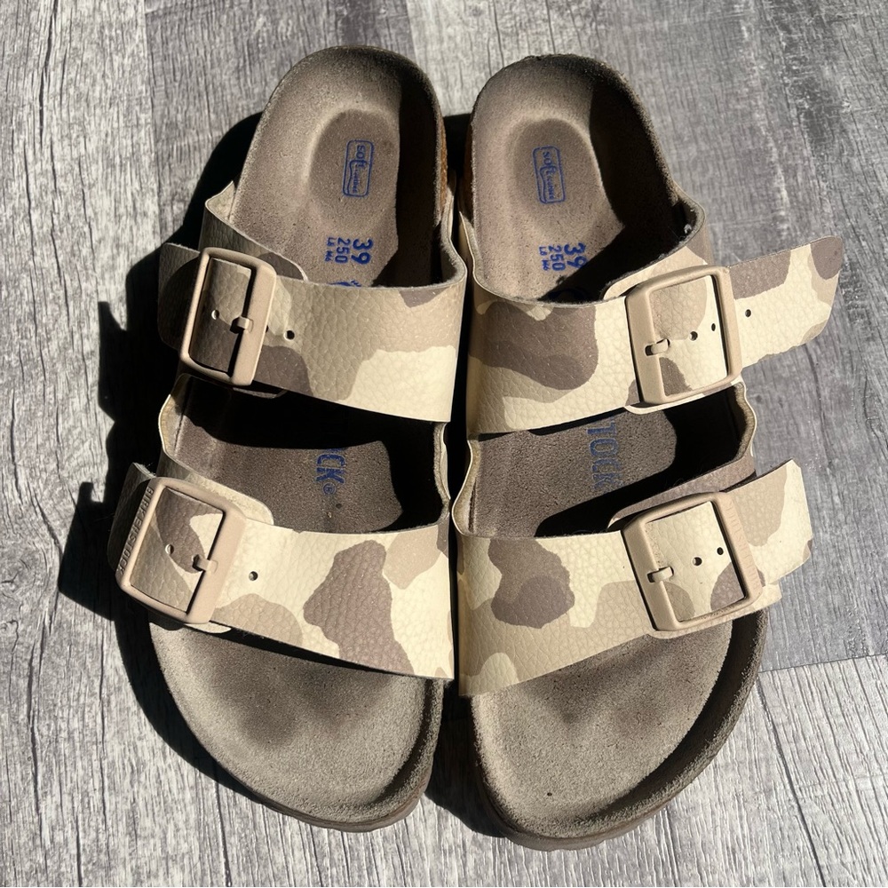 Birkenstock Tan Camo Sandals